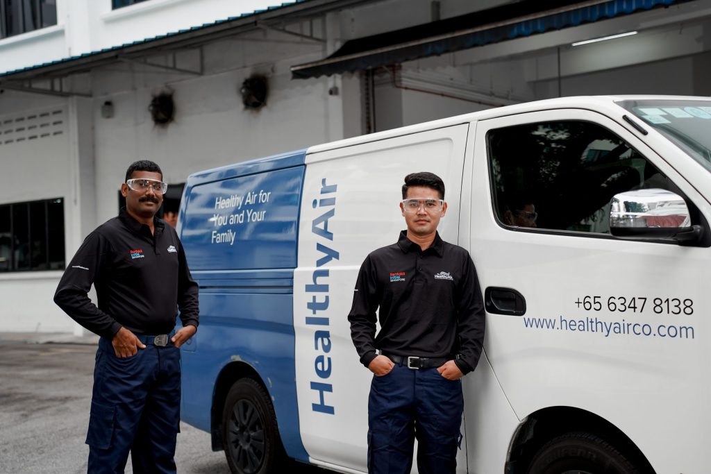 Professional Aircon cleaners in Singapore by HealthyAir
